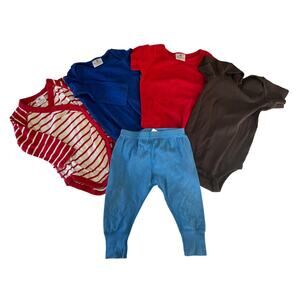 Hanna Andersson 5 Piece Blue Pants Onesie Bundles size 75